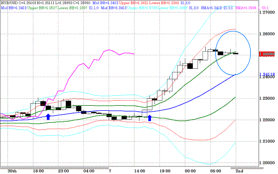 20100702EURUSD H Super Bollinger.GIF