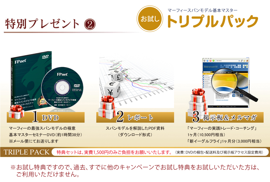 スパンモデル 特別プレゼント DVD レポート 掲示板＆メルマガ